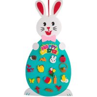Iepuras din fetru cu 19 decoratiuni 95x47 cm Bambinice BN049 - 8