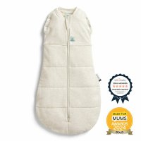 Sistem ErgoPouch 2 in 1 pentru Infasat si Sac de Dormit, 6-12 Luni, 8-10 kg, TOG 2.5, Bumbac Organic, Bej - 1