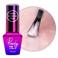Top Coat Pearly Molly Lac fara HEMA- SepiSilver 10gr - PEF-SS - 1