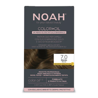 Vopsea de par permanenta fara amoniac, 7.0 Blond, Color in Oil, 135 ml, Noah - 1
