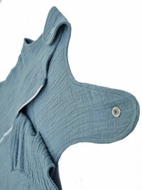 Sac de dormit pentru copii KidsDecor Cold Ice 0.3 tog, 70 cm din muselina - 3