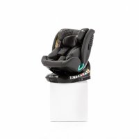 Scaun auto pentru copii cu isofix 4 in 1, Adamex Trip, omologat R129 i-Size, rotativ, cu picior de fixare, 12 niveluri de ajustare a suportului pentru cap, 40-150 cm sau 0-12 ani, Gri - 3