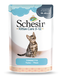 Hrana umeda pisici, Schesir Kitten Tuna in Jelly, 85 g - 1