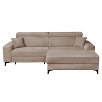 Coltar FLORIDA ONE L TILIA extensibil, cu arcuri si lada depozitare, colt dreapta, maro, 280x175x95 cm - 1