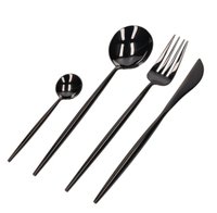 UB Set de tacamuri portughez, 24 piese, negru si auriu lucios - 1