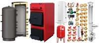 Centrala pe combustibil solid Fornello T-PRO 35 kW - Pachet complet cu accesorii - 1