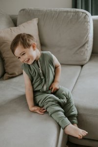Sac de dormit cu picioare Light 1-2 ani Green Sleepee 1.5 tog - 2