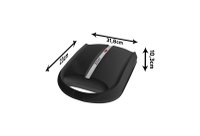 Aparat pentru preparat nuci Zilan ZLN2816 Negru, 1600W, indicator luminos, Placi Neaderente - 2