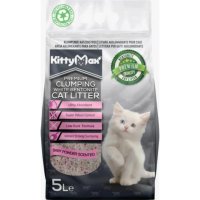 KITTYMAX Talc pentru Pisici - Așternut Igienic Aglomerant din Bentonită, Fără Praful, 5L - 1