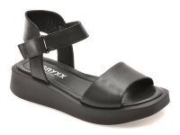 Sandale GRYXX negre, 1.36E+124, din piele naturala - 1