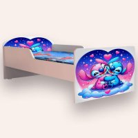 Pat pentru copii Lilo si Stitch, 2-12 ani, 160x80 cm - 2