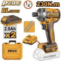 Filetanta cu Impact 20V CIRLI2023 - Motor Brushless, 230Nm, 3 Trepte de Viteza, 2 Acumulatori 2.0Ah - 4