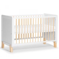 Patut pentru copii Kinderkraft Nico 120x60 cm din lemn, transformabil, somiera reglabila - 8