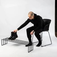 Pantofar hol, V43,100X25X25 cm, negru - 1