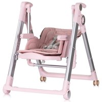 Scaun de masa 2 in 1 transformabil in leagan Chipolino Super Chef Marshmallow cu roti, spatar reglabi, sezut reglabil, pliere compacta - 2