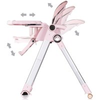 Scaun de masa 2 in 1 transformabil in leagan Chipolino Super Chef Marshmallow cu roti, spatar reglabi, sezut reglabil, pliere compacta - 5