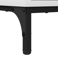 Noptiera alba cu 2 sertare, lemn compozit, 63.5 x 36 x 61 cm - 11