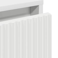 Noptiera alba cu 2 sertare, lemn compozit, 63.5 x 36 x 61 cm - 12