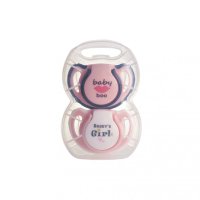 Set 2 suzete ortodontice din silicon si cutie sterilizare Minut Baby 6+ roz - 6