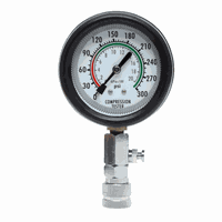 Tester compresie, pentru motor benzina, 20 bar, KD10522 Kraft&Dele - 2