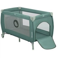 Patut pliant Lionelo Stefi Plus - Verde Olive, cu 2 nivele si intrare laterala - 1