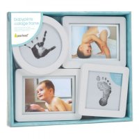 Kit rama foto multipla cu amprente din cerneala pentru manuta si piciorus Pearhead - 3