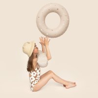 Colac gonflabil de inot Sipo Beige, 50 cm, pentru copii 3-6 ani, 15-30 kg - 6