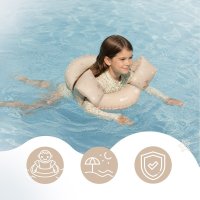 Colac gonflabil de inot Sipo Beige, 50 cm, pentru copii 3-6 ani, 15-30 kg - 7
