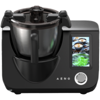 Robot de bucatarie AENO CR1S, 8 programe automate, 12 viteze, 1000 W, bol de 3.5 l, motor de 600 W, temperatura 37-130 C, cantar integrat (Gri) - 1