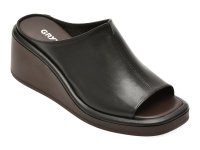 Papuci negri GRYXX, model 1461255, din piele naturala pentru confort si stil - 1