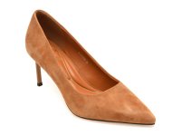 Pantofi eleganti maro FLAVIA PASSINI KL26PRF din piele intoarsa pentru femei - 1