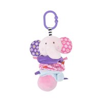Jucarii de plus 16 cm cu vibratie si zornaitoare 0 luni+ elefant - 1
