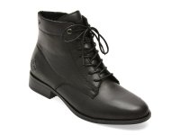 Ghete dama RIEKER 77030 negre din piele naturala - 1