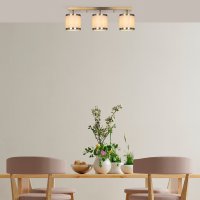 Lustra Way Caramiziu 66x15x21 cm - Corp Metalic cu Abajur - 1