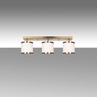 Lustra Way Caramiziu 66x15x21 cm - Corp Metalic cu Abajur - 4