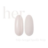 Her Poly-Acrygel SPARKLE BEIGE 30g - Gel de unghii cu stralucire - 1