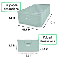 Cadita pliabila pentru calatorii Ingenuity Tuckaway Travel Tub Sage - 2