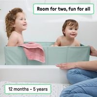 Cadita pliabila pentru calatorii Ingenuity Tuckaway Travel Tub Sage - 5