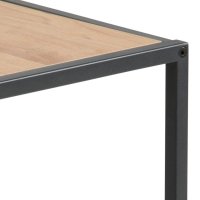 Set 2 masute de cafea Seaford, finisaj natural si negru mat, 50 x 50 x 45 cm - 5