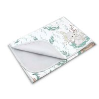 Paturica moale MimiNu, Lulu Natural, 75x100 cm, Bumbac Oeko-Tex Standard 100, Cu doua fete - 1
