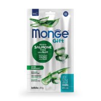 MONGE Gift Skin Support pentru Câini, XS-XL, Somon si Aloe Vera, Punguță 45g Fără Cereale pentru Piele si Blană - 1