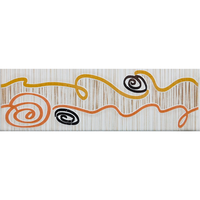 Brau decorativ ceramica Lena Spiral Beige 8 x 25 pentru baie si bucatarie - 1