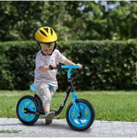 Bicicleta de echilibru Malplay blackblue pentru copii, cadru din otel, roti de 12 inch, cu saua si ghidon reglabil - 1