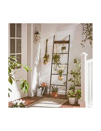 Scara cu carlige, Vasagle, Maro Rustic, 43 x 33 x 9,4 cm - 5