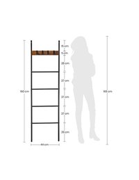 Scara cu carlige, Vasagle, Maro Rustic, 43 x 33 x 9,4 cm - 6