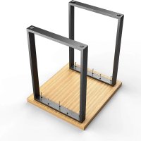 Picioare metalice pentru masa, 72 cm, Negru - Ideal pentru bucatarie, living, birou si Horeca - 1