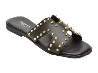 Papuci negri GRYXX din piele naturala, model 231360 - 1