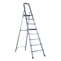 Scara Pliabila MESTERINO TOOLS MTJL-302-1x8 din Aluminiu cu Platforma, 8 Trepte, 2.1m, Capacitate 120kg - 1