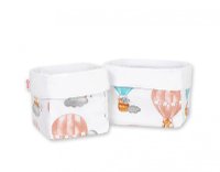 Set 2 cosuri de depozitare pentru jucarii si accesorii Bobono Colorful Balloons - 1