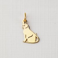 Charm Pisica ELM - Argint 925 cu Placare de Aur Galben 18K - 1